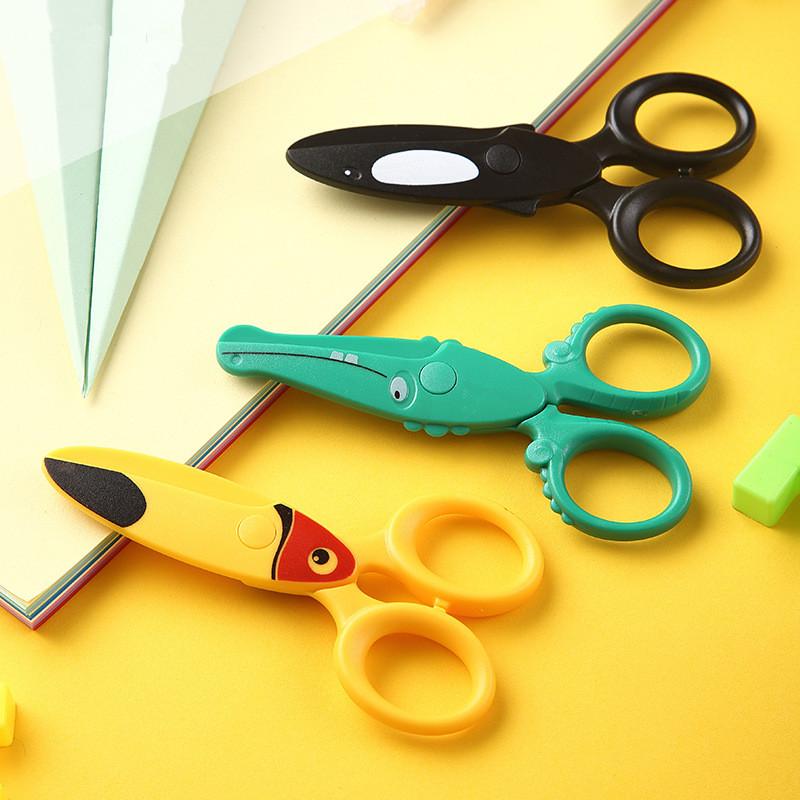 Art Craft For Preschool - 3 قطع من مقصات الأطفال البلاستيكية