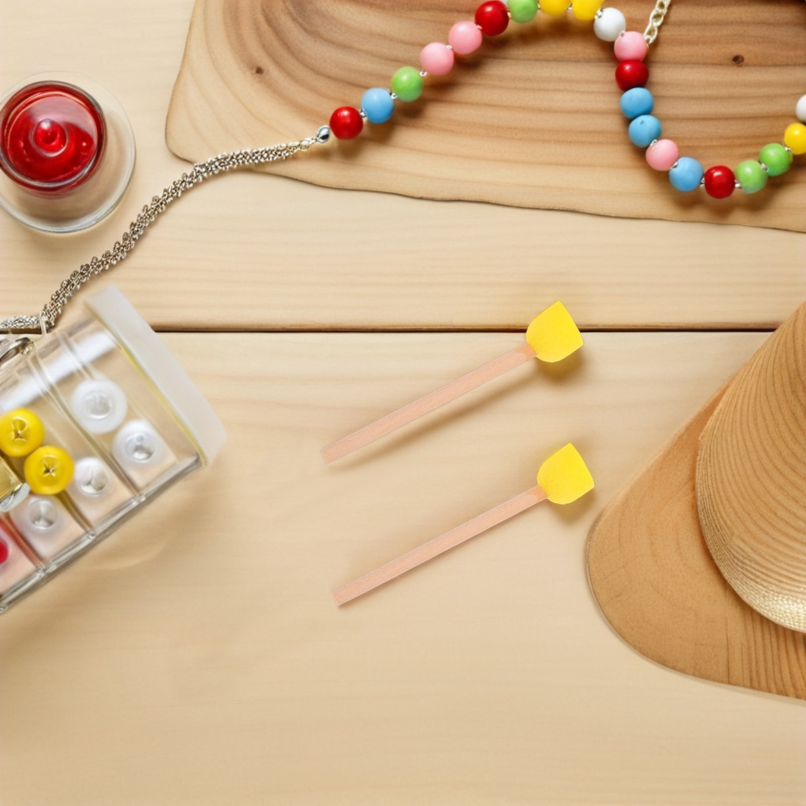Art Craft For Preschool - 80 قطعة من فرش الطلاء الإسفنجية