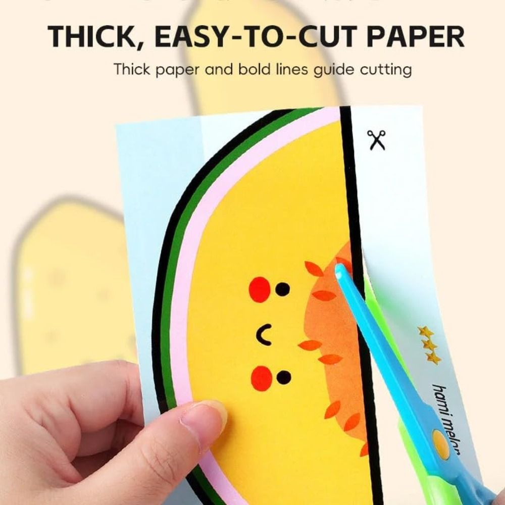 Art Craft For Preschool - مجموعات أدوات قص الورق الآمنة للأطفال