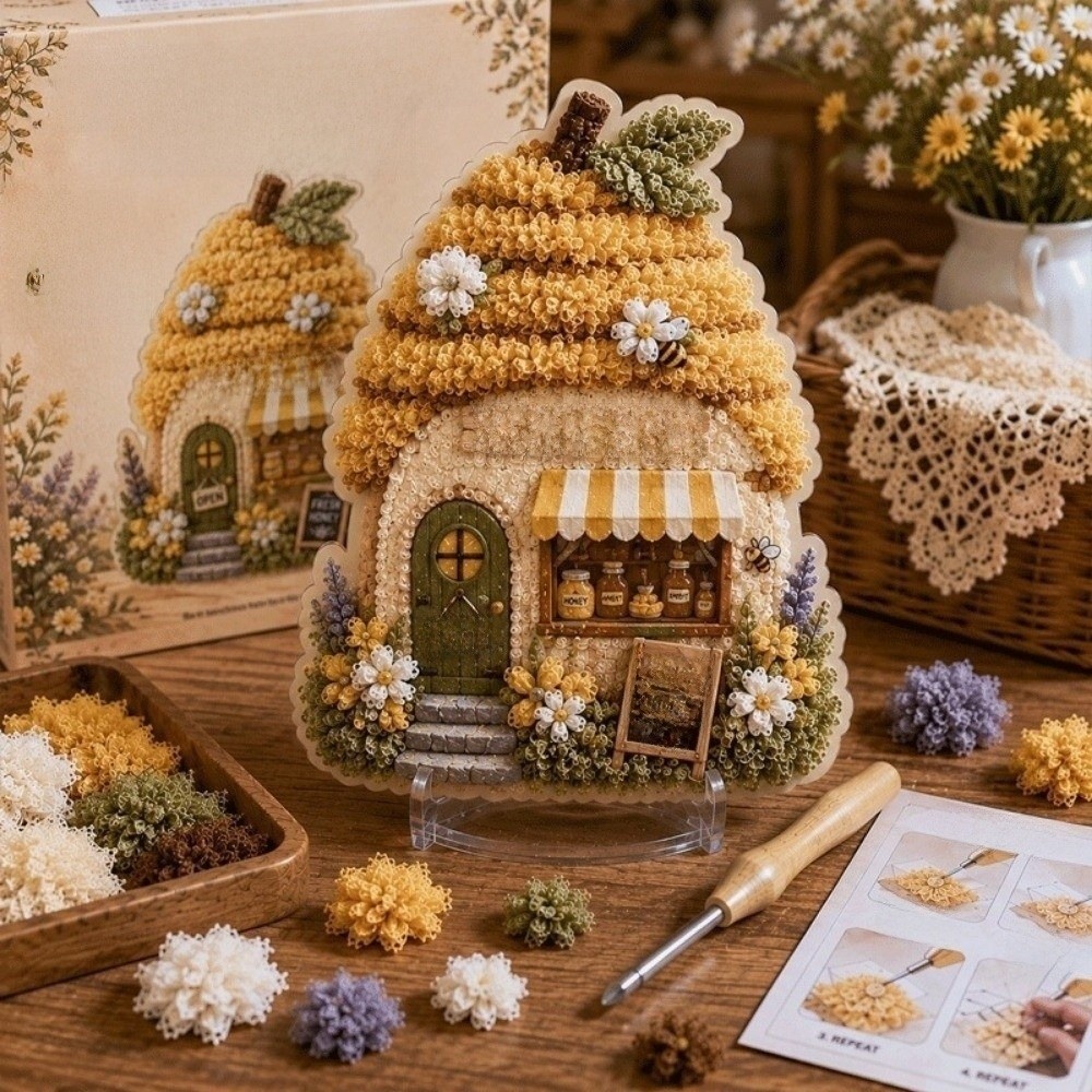 Art Craft House Making - مجموعة فنون القص واللصق لمشهد المنزل: