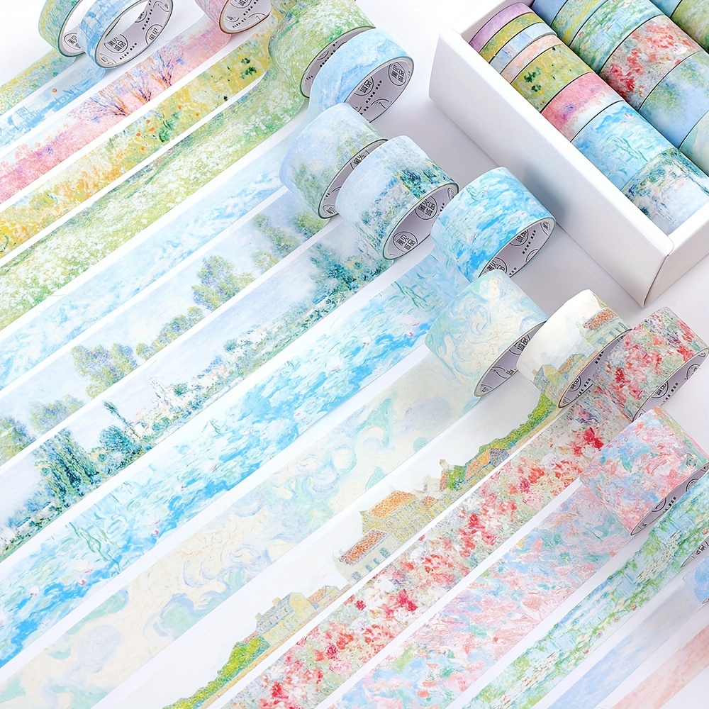 Washi Tape Rolls - 20 لفات خمر حديقة اشي الشريط