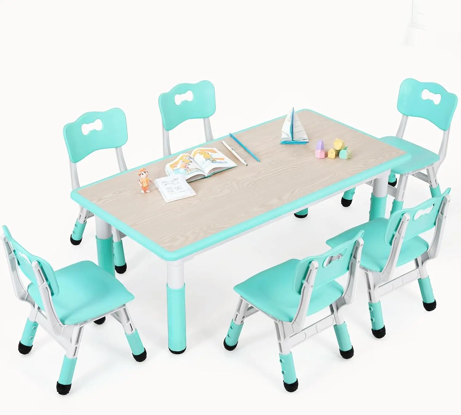 طاولة أطفال مع 6 كراسي، مكتب ق - مراجعة Art Craft For Preschool وسعره