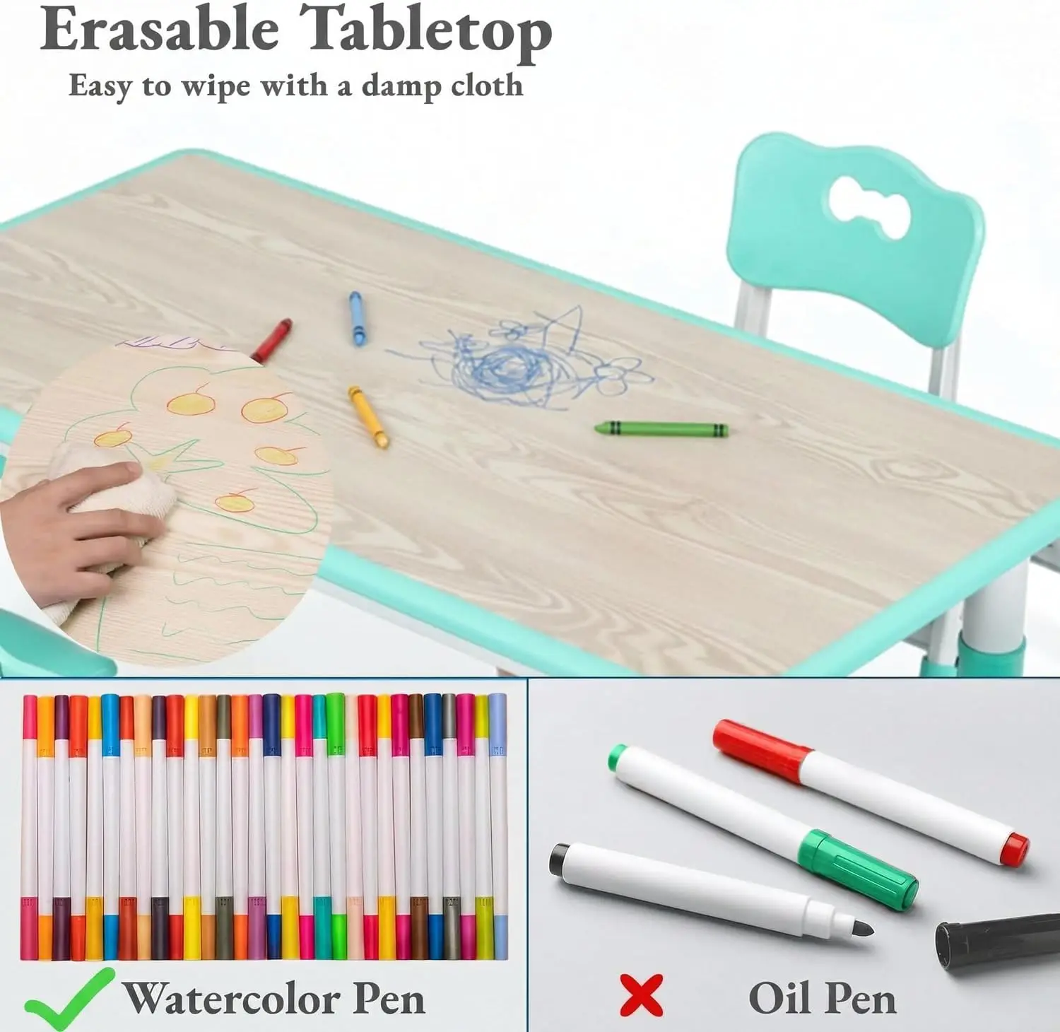 طاولة أطفال مع 6 كراسي، مكتب ق - مراجعة Art Craft For Preschool وسعره