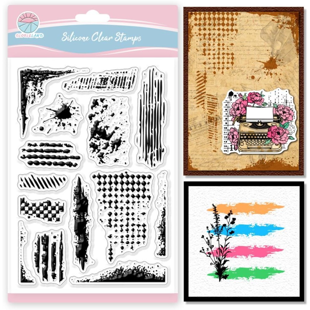 خمر الجرونج الملمس واضح Stamps - مراجعة Artwork Craft وسعره