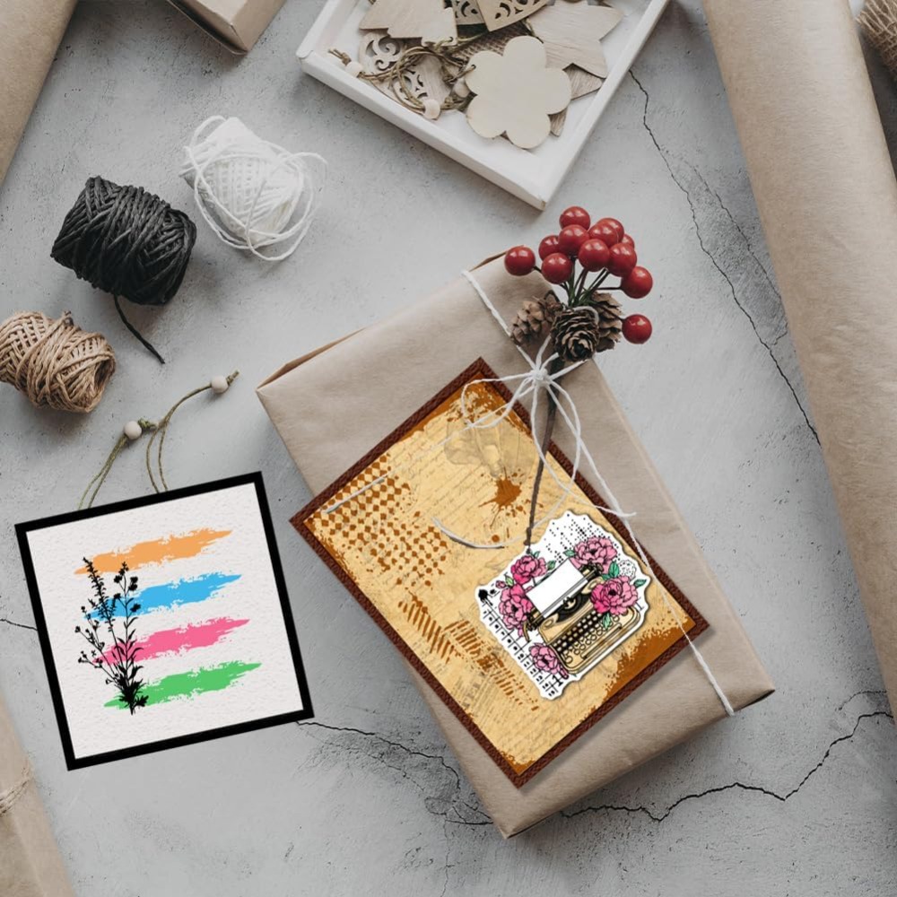 خمر الجرونج الملمس واضح Stamps - مراجعة Artwork Craft وسعره