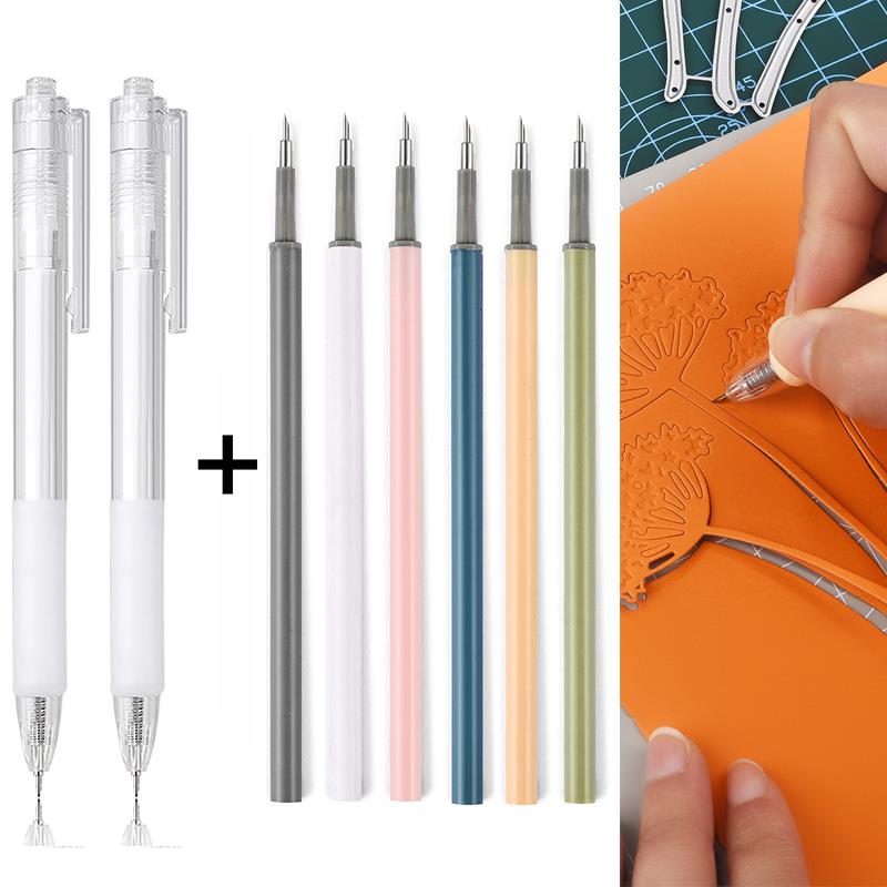 2 + 6 قطعة سكين القلم الملء مج - مراجعة Art Craft Knife وسعره