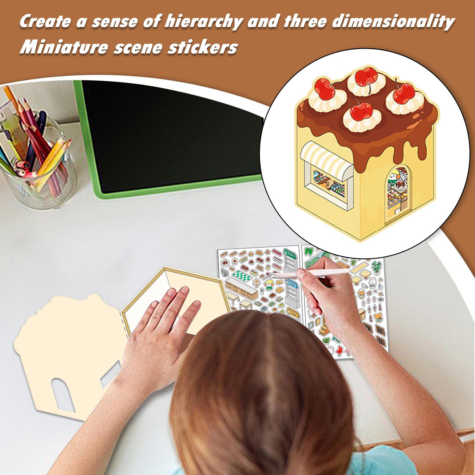 ملصقات غرف مصغرة، ملصقات ديكور - مراجعة Art Craft House Making وسعره