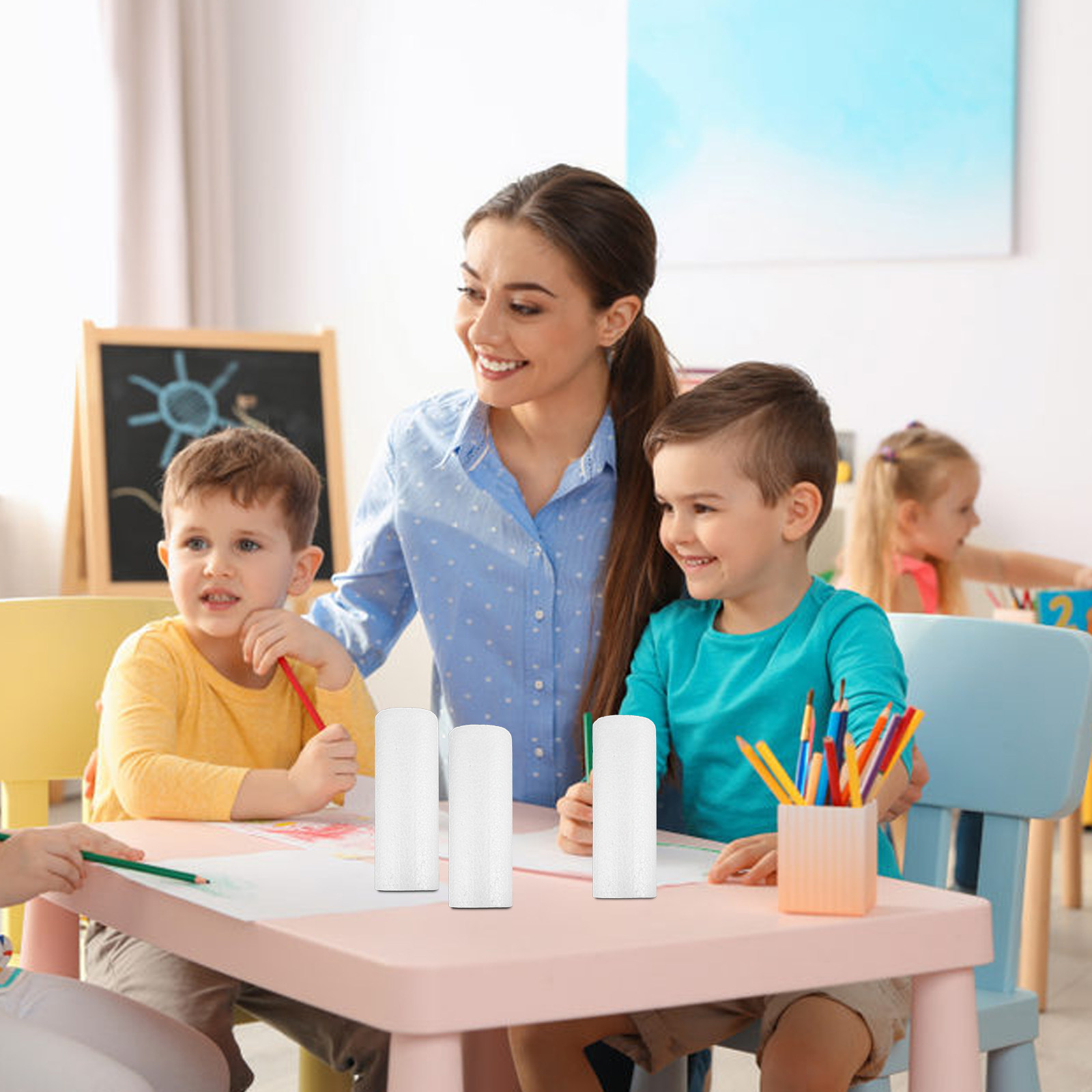 4 قطع من أسطوانات الفوم المحفز - مراجعة Art Craft For Preschool وسعره