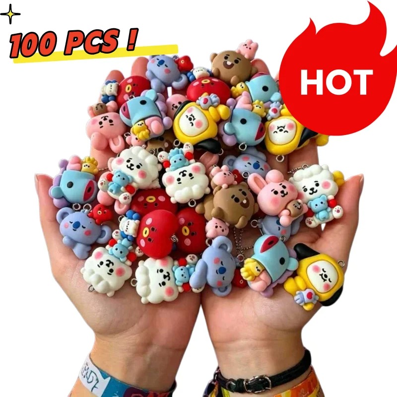 7 قطع من إكسسوارات BT21 الكرتو - مراجعة Art Craft Making وسعره