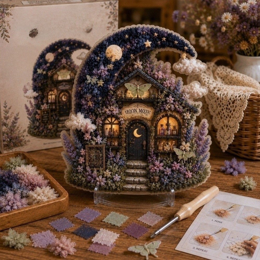 مجموعة فنون الإبرة لمشهد المنز - مراجعة Art Craft House Making وسعره